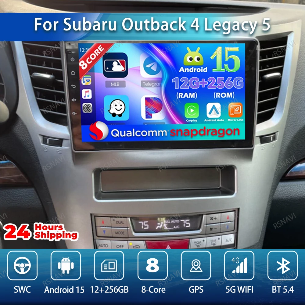 Автомобильный радиоприемник Android 15 для Subaru Outback 4 Legacy 5 2009-2014 RHD 9/10 дюймов с навигацией 5G WIFI BT NO 2DIN DVD авторадио QLED AUTO
Автомобильный радиоприемник Android 15 для Subaru Outback 4 Legacy 5 2009-2014 RHD 9/10 дюймов с навигацией 5G WIFI BT NO 2DIN DVD авторадио QLED AUTO
