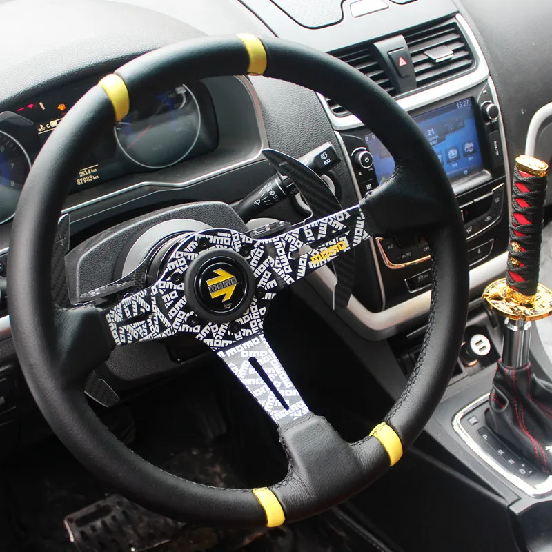 Car Modification 14Inch Graffiti Quick-release Steering Wheel Racing Universal Sports Competitive Steering Wheel Simulator Wheel
Car Modification 14Inch Graffiti Quick-release Steering Wheel Racing Universal Sports Competitive Steering Wheel Simulator Wheel