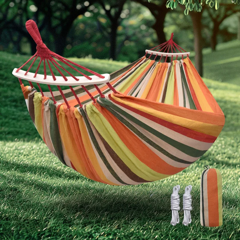 Large Load-bearing Outdoor Hammock Household Dormitory Leisure Swing Hammock
Large Load-bearing Outdoor Hammock Household Dormitory Leisure Swing Hammock