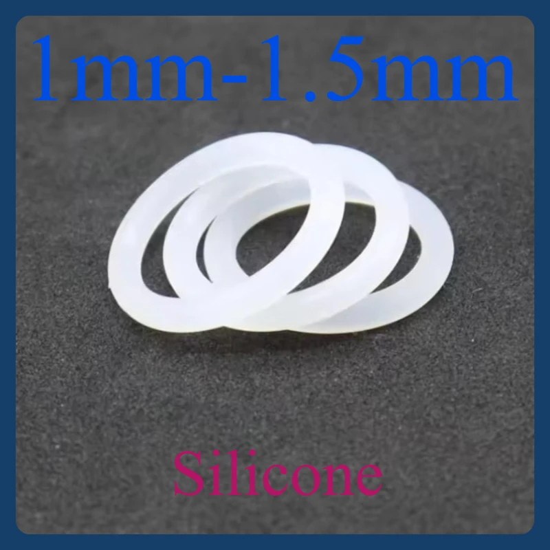 Food Grade White VMQ Silicone O-Rings - CS 1-1.5mm, OD 5-80mm, Waterproof Rubber Sealing Gaskets
Food Grade White VMQ Silicone O-Rings - CS 1-1.5mm, OD 5-80mm, Waterproof Rubber Sealing Gaskets