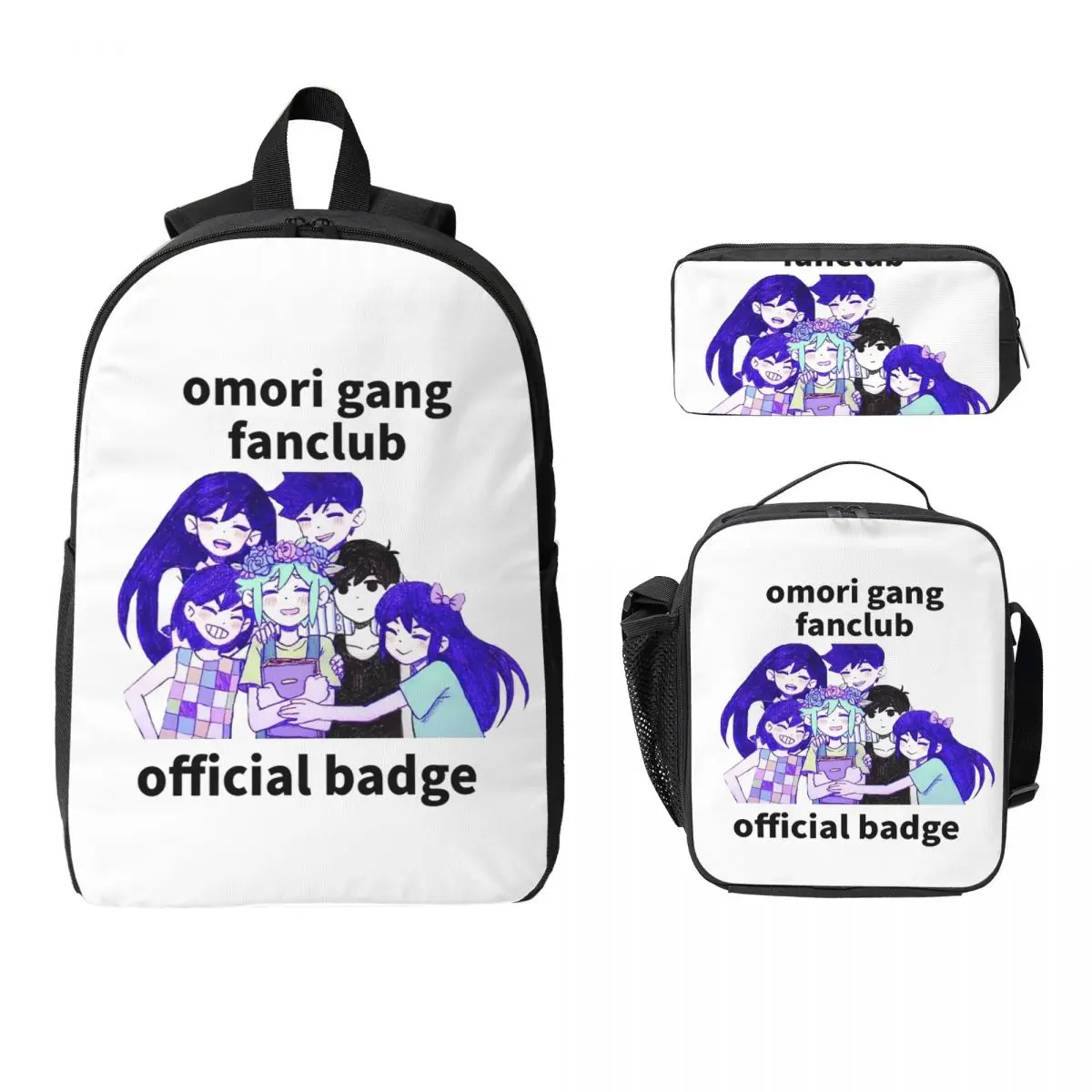 Omori Gang Fanclub Official Badge Backpack Boy Girls BookBag School Bag Laptop Shoulder Bags 3ps Insulated Lunch Bag Pencil Case
Omori Gang Fanclub Official Badge Backpack Boy Girls BookBag School Bag Laptop Shoulder Bags 3ps Insulated Lunch Bag Pencil Case