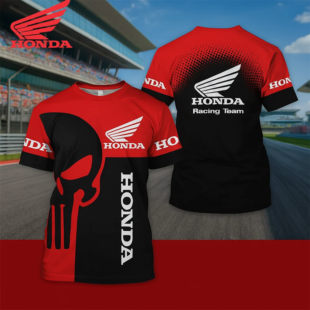 Honda 3D printed men's motorcycle and racing suit, comfortable, breathable, sweat-wicking, quick-drying T-shirt for summer.
Honda 3D printed men's motorcycle and racing suit, comfortable, breathable, sweat-wicking, quick-drying T-shirt for summer.