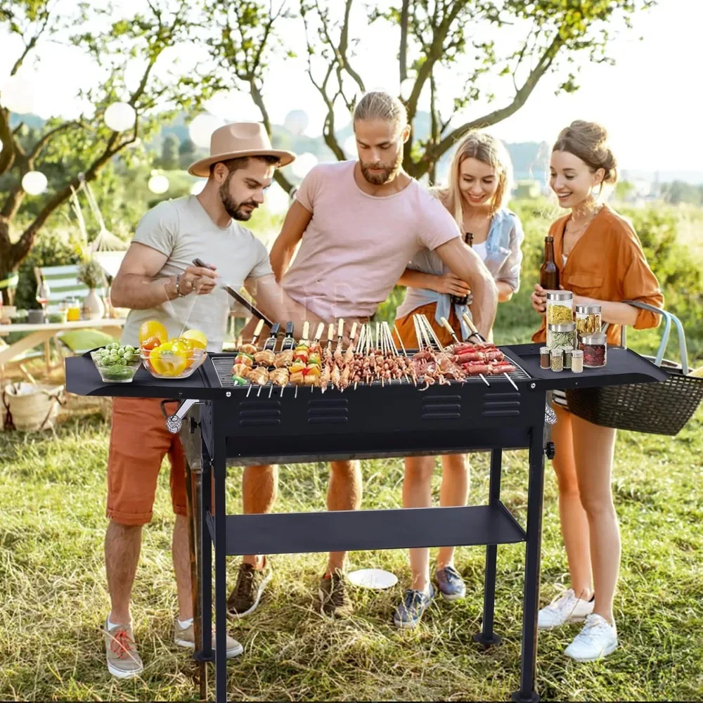 portable charcoal grill, folding charcoal grill, hibachi skewers BBQ grill, with side table, stainless steel grills,
portable charcoal grill, folding charcoal grill, hibachi skewers BBQ grill, with side table, stainless steel grills,