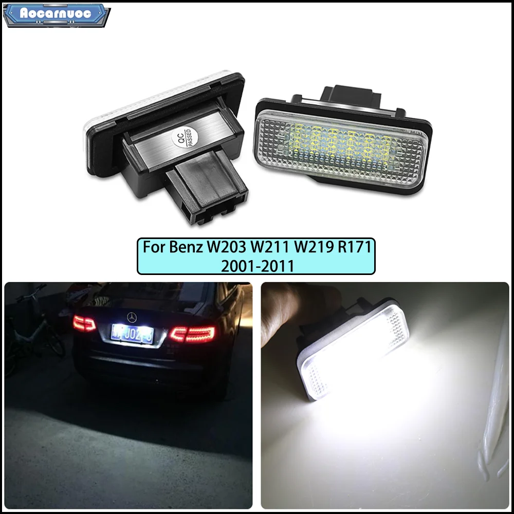 For Mercedes Benz W203 W211 W219 R171 2001-2011 2Pcs LED License Plate Light Tag Lights Compatible
For Mercedes Benz W203 W211 W219 R171 2001-2011 2Pcs LED License Plate Light Tag Lights Compatible