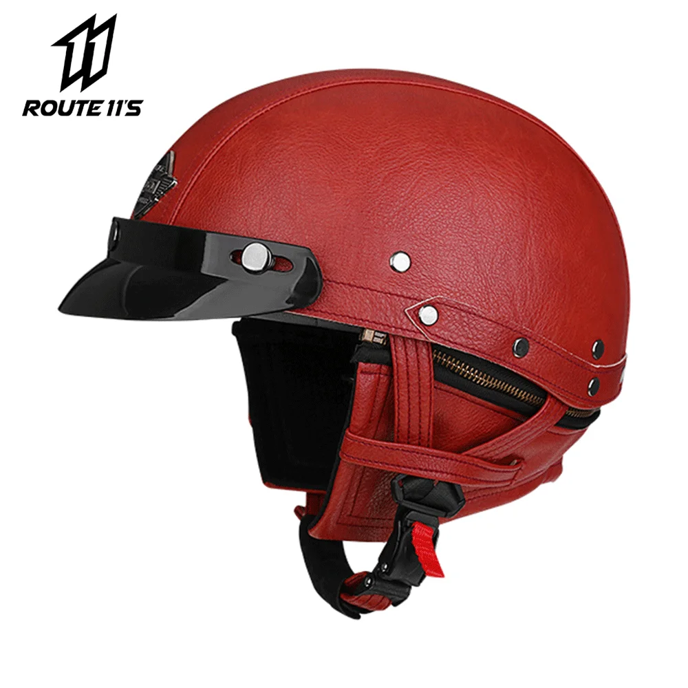 Motorcycle Helmet Men Women Retro Moto Helmet German Vintage Half Helmet DOT Certification Capacete De Moto Cycling Helmet
Motorcycle Helmet Men Women Retro Moto Helmet German Vintage Half Helmet DOT Certification Capacete De Moto Cycling Helmet
