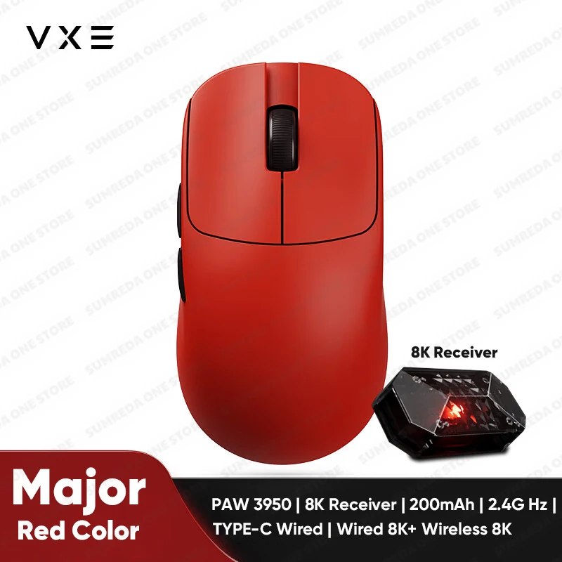 Новая игровая мышь Vxe Mad R/R Major для киберспорта Paw3395/3950, двухрежимная, непористая, легкая, эргономичная, стандартная, 8k
Новая игровая мышь Vxe Mad R/R Major для киберспорта Paw3395/3950, двухрежимная, непористая, легкая, эргономичная, стандартная, 8k