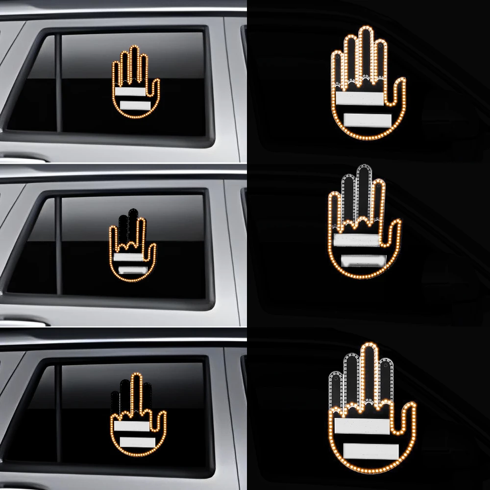 Car Accessories Car Finger Light Strip LED Lighting Middle Finger Gesture Palm Light Remote Control Gesture Light
Car Accessories Car Finger Light Strip LED Lighting Middle Finger Gesture Palm Light Remote Control Gesture Light