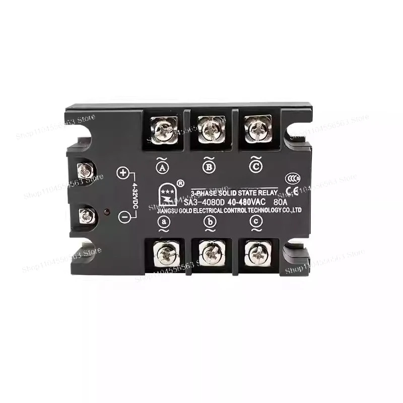 Three Phase Solid State Relay SA340100D DC Control AC SA3-40100D 40120D
Three Phase Solid State Relay SA340100D DC Control AC SA3-40100D 40120D