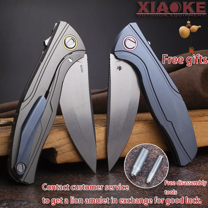 Premium M390 Steel Folding Knife | TC4 Titanium Handle | Collectible EDC | Outdoor Camping Hunting Survival Gear 
Premium M390 Steel Folding Knife | TC4 Titanium Handle | Collectible EDC | Outdoor Camping Hunting Survival Gear
