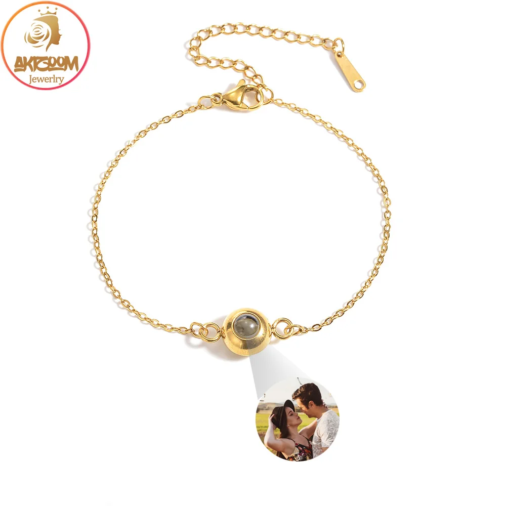 Akizoom Custom Photo Projection Bracelet Stainless Steel Personalized Picture Couple Bracelets for Women Jewelry Mother Day Gift
Akizoom Custom Photo Projection Bracelet Stainless Steel Personalized Picture Couple Bracelets for Women Jewelry Mother Day Gift