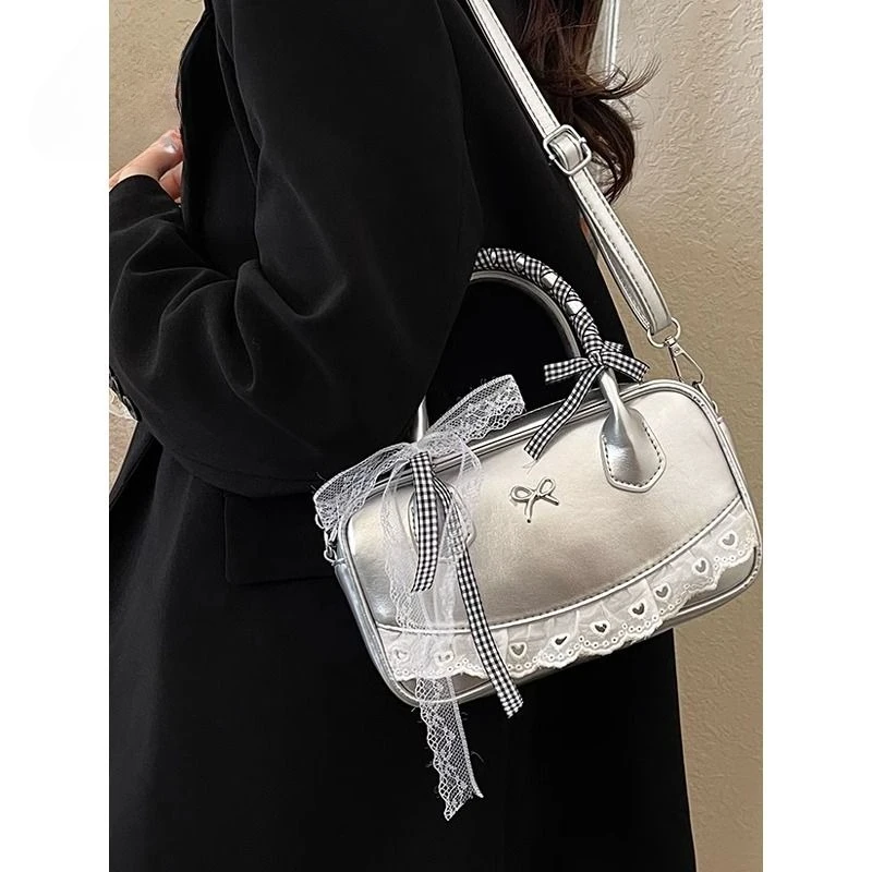 Xiuya Lace Shoulder Bag for Women Elegant Korean Style Literary Gentle New in Handbag Casual Fashion Summer Square Crossbody Bag
Xiuya Lace Shoulder Bag for Women Elegant Korean Style Literary Gentle New in Handbag Casual Fashion Summer Square Crossbody Bag