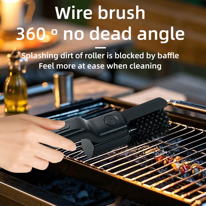 Electric BBQ Grill Brush with 3-Speed Settings Rechargeable 180° Adjustable Head - Outdoor Cleaning Tool for Grills
Electric BBQ Grill Brush with 3-Speed Settings Rechargeable 180° Adjustable Head - Outdoor Cleaning Tool for Grills