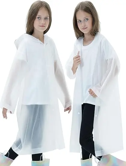 Disposable Kids Raincoat Transparent EVA Rain Poncho With Hood Button Design Portable Reusable Children Rain Coat For Outdoor Travel Camping
Disposable Kids Raincoat Transparent EVA Rain Poncho With Hood Button Design Portable Reusable Children Rain Coat For Outdoor Travel Camping