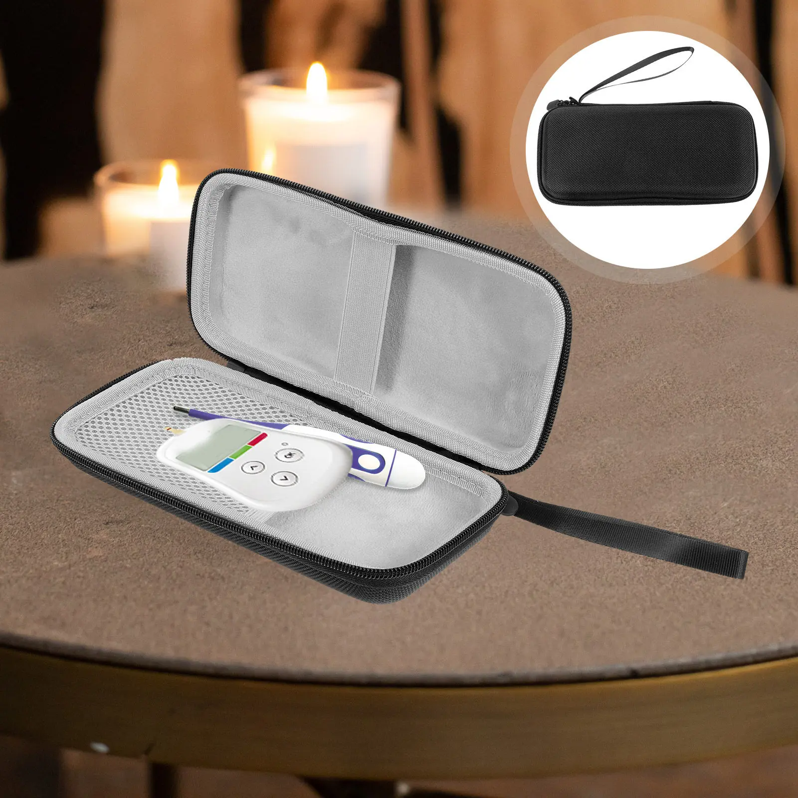 Glucose Meter Organizer Durable Nylon Eva Portable Storage Pouch Crush Resistant Anti Shock Travel Business Trips Home Use
Glucose Meter Organizer Durable Nylon Eva Portable Storage Pouch Crush Resistant Anti Shock Travel Business Trips Home Use