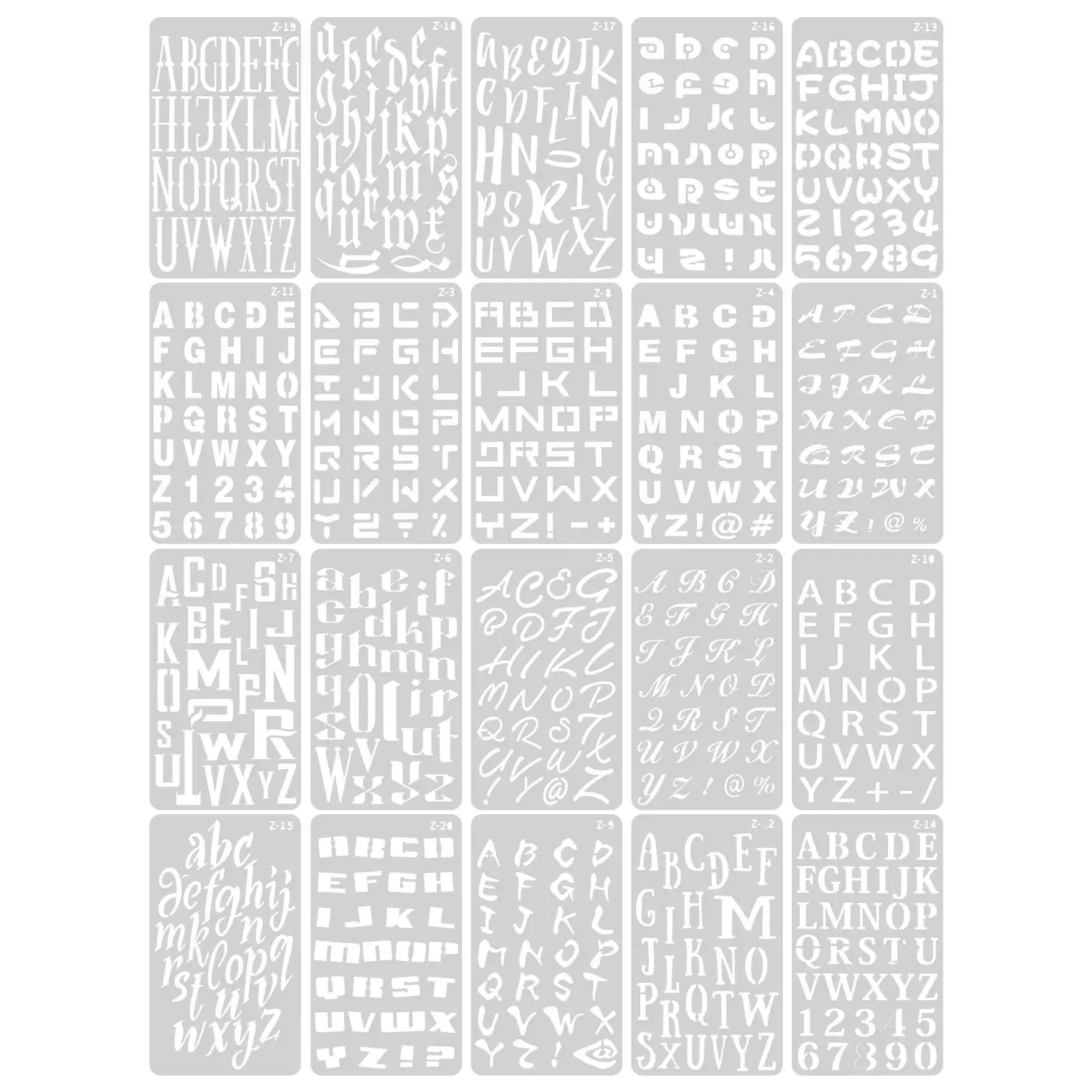 20 Sheets Stencil Ruler Multi-Function Letter Stencils A6 Size English Alphabet Templates for DIY Craft Smooth PET Reusable
20 Sheets Stencil Ruler Multi-Function Letter Stencils A6 Size English Alphabet Templates for DIY Craft Smooth PET Reusable