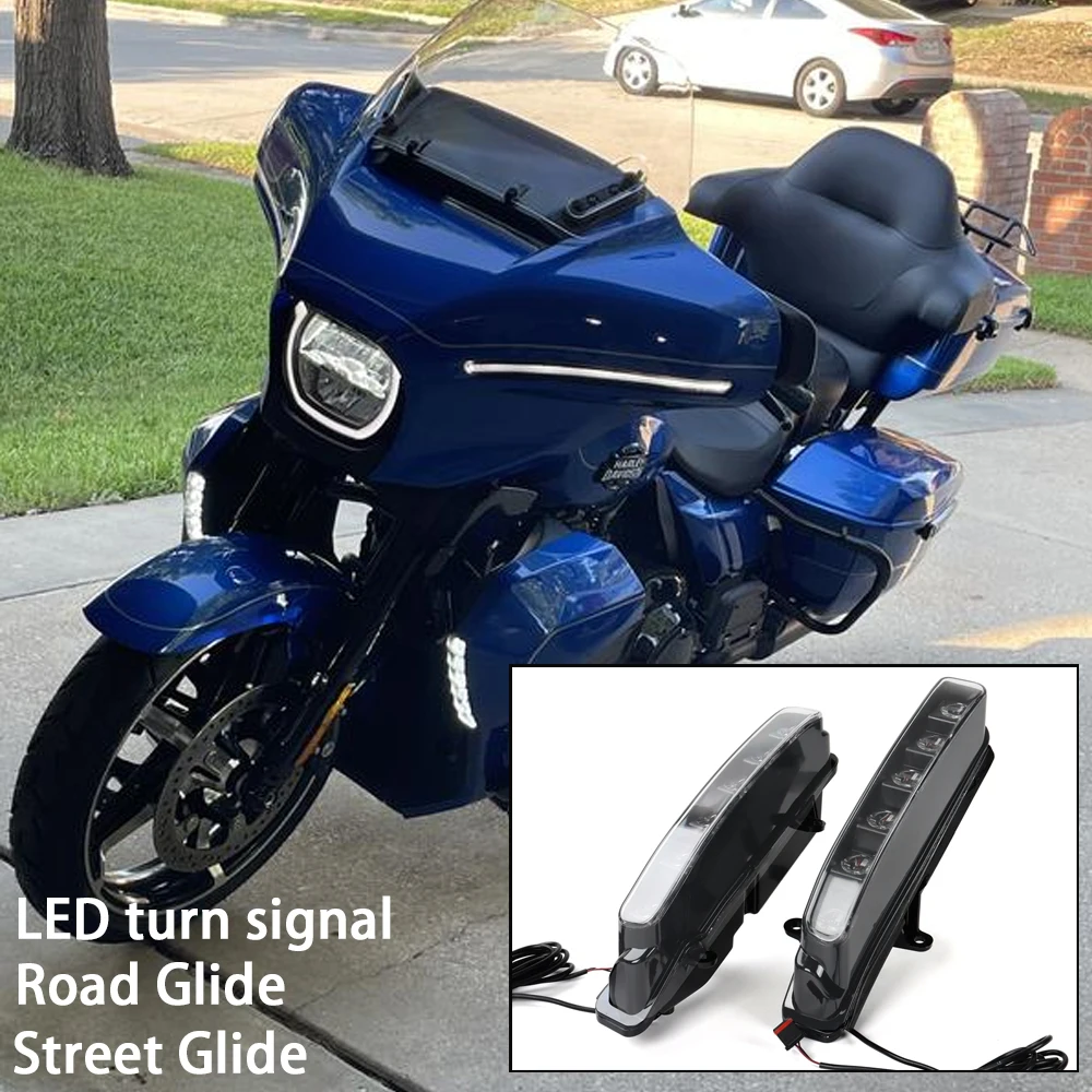 For Harley Touring 2023-2026 Electra Glide Street Glide Ultra Limited Road Glide CVO Motorcycle LED Fog Lights and Turn Signals
For Harley Touring 2023-2026 Electra Glide Street Glide Ultra Limited Road Glide CVO Motorcycle LED Fog Lights and Turn Signals