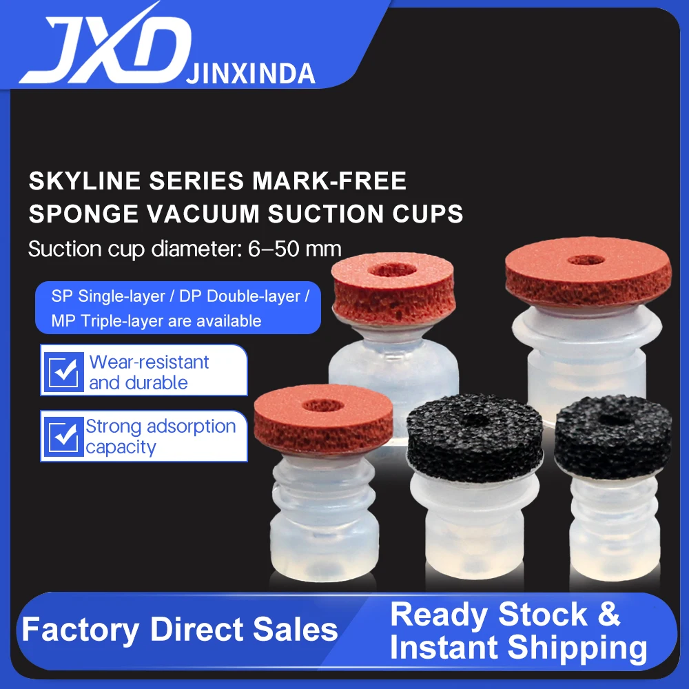 JXD SP-08/10/12/15/20/25/30/40/50 SP-S08/10/12/15/20/25/30 Single Layer Round Flat Traceless Sponge Vacuum Suction Cup
JXD SP-08/10/12/15/20/25/30/40/50 SP-S08/10/12/15/20/25/30 Single Layer Round Flat Traceless Sponge Vacuum Suction Cup