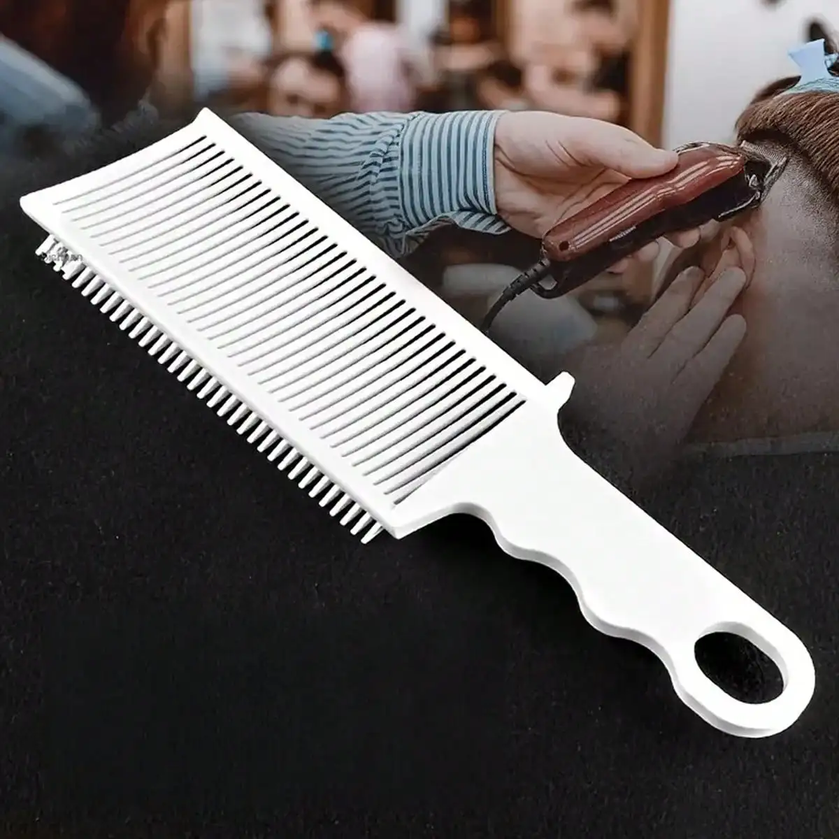 1pc Men's Hair Cutting Comb Barber Fade Comb Anti-static Heat Resistant Clipper Comb
1pc Men's Hair Cutting Comb Barber Fade Comb Anti-static Heat Resistant Clipper Comb