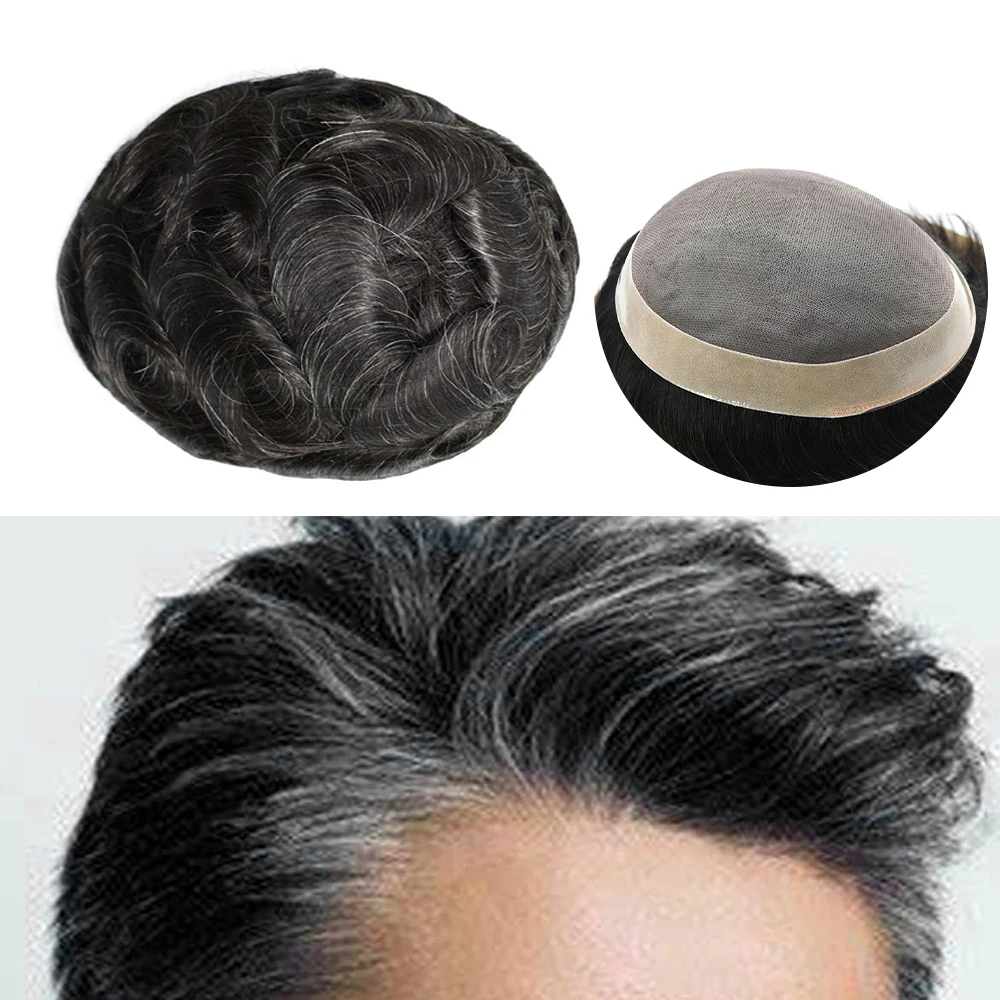 【TIMIA】Men's wig replacement comfortable and breathable Mono PU #1B10 130% 8*10inch 6A Human Hair 0.078 Toupee Natural Wave
【TIMIA】Men's wig replacement comfortable and breathable Mono PU #1B10 130% 8*10inch 6A Human Hair 0.078 Toupee Natural Wave