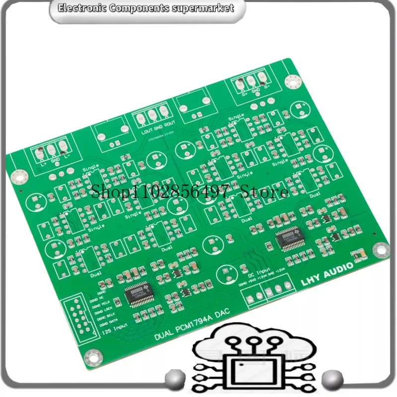 Аудио-декодер HIFI с двумя ЦАП PCM1794A, операционными усилителями 5532DD+5534DD, выходами XLR и RCA, входом I2S, плата 24 бит 192 кГц
Аудио-декодер HIFI с двумя ЦАП PCM1794A, операционными усилителями 5532DD+5534DD, выходами XLR и RCA, входом I2S, плата 24 бит 192 кГц