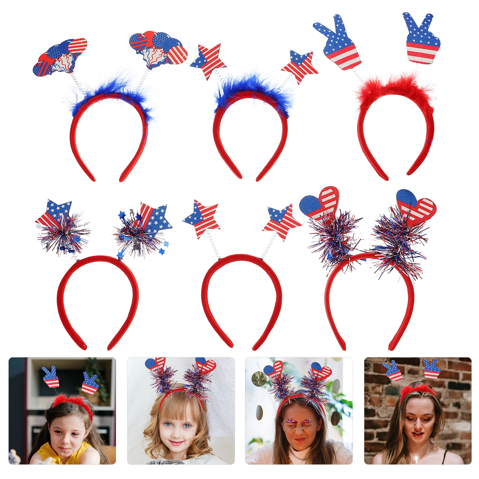 6 Pcs Flag Hat Headband Rave Usa Patriotic Decorations Female Party Headbands Lovely Miss
6 Pcs Flag Hat Headband Rave Usa Patriotic Decorations Female Party Headbands Lovely Miss