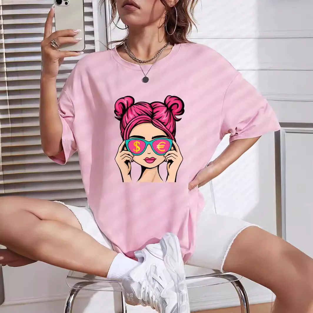 New Summer Women's T-Shirt Europe and the United States Wind Women's Casual Loose T-Shirt Pajamas Home Clothing Sportswear
New Summer Women's T-Shirt Europe and the United States Wind Women's Casual Loose T-Shirt Pajamas Home Clothing Sportswear