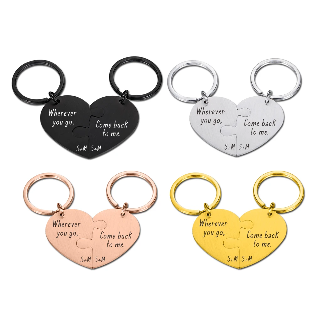 1 Pair Fashion Customized Keychain Personalized with Couples Name Engraved Valentines Day Gifts for Dear Couple Lovers Keyring
1 Pair Fashion Customized Keychain Personalized with Couples Name Engraved Valentines Day Gifts for Dear Couple Lovers Keyring