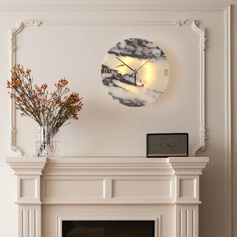 Innovative Clock Function LED Wall Lamp Natural Stone Indoor Foyer Bedroom Dining Room Lighting Fixtures Marble
Innovative Clock Function LED Wall Lamp Natural Stone Indoor Foyer Bedroom Dining Room Lighting Fixtures Marble