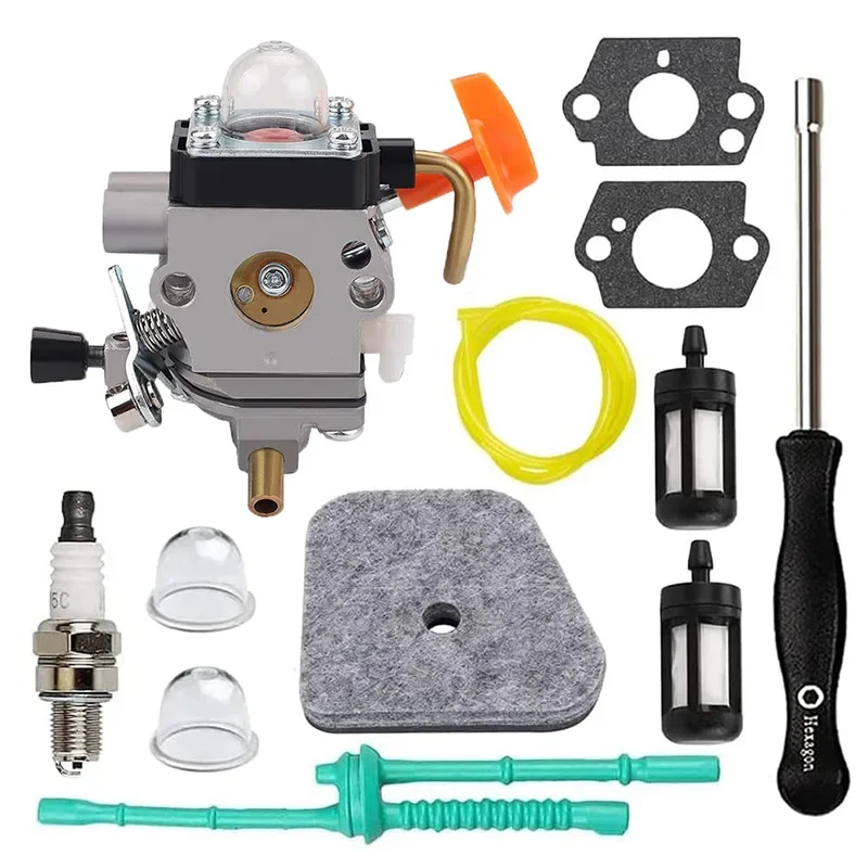 Suitable for FS100 HL90/100 HT100 M100 KM110 FS90 FS110R C1Q-S174 carburetor
Suitable for FS100 HL90/100 HT100 M100 KM110 FS90 FS110R C1Q-S174 carburetor
