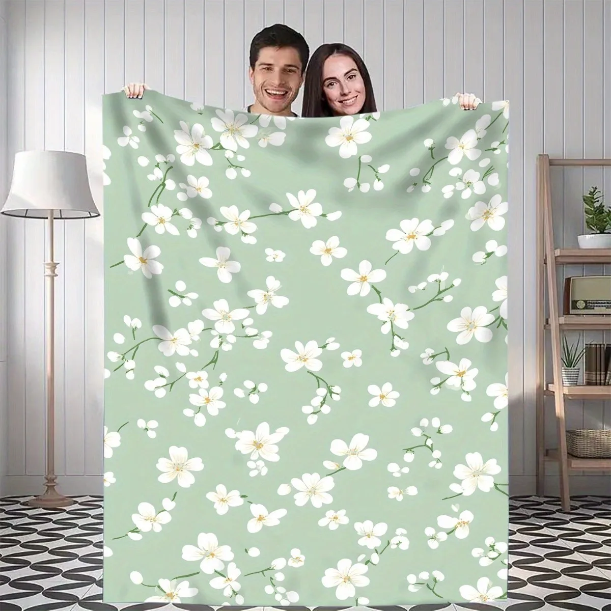 1 шт. мятно-зелено-белое одеяло с цветочным узором, полиэфирная ткань, можно стирать в машине, подходит для декора спальни и гостиной.
1 шт. мятно-зелено-белое одеяло с цветочным узором, полиэфирная ткань, можно стирать в машине, подходит для декора спальни и гостиной.