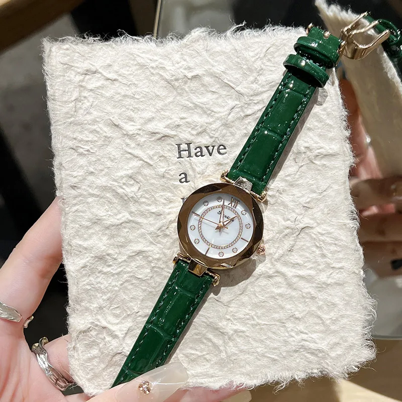 Hot Selling Red, Green, Black Leather Quartz Ladies' Watch, Casual Waterproof Pointer Style Office Ladies' Clock Reloj Mujer
Hot Selling Red, Green, Black Leather Quartz Ladies' Watch, Casual Waterproof Pointer Style Office Ladies' Clock Reloj Mujer
