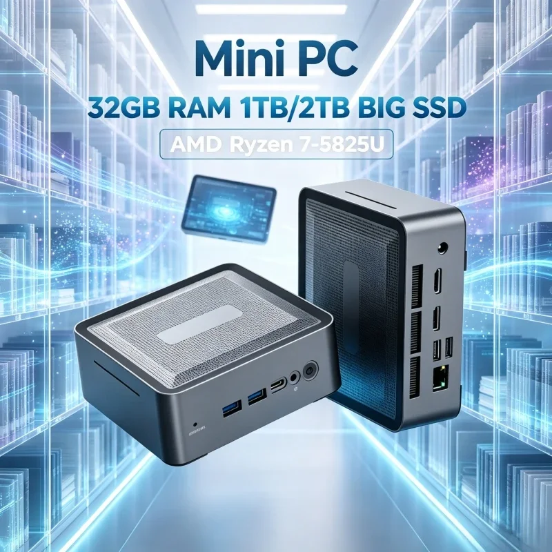 Mini Compact Blithe U58 Workstation AMD Ryzen7 5825U Noise-Reducing Micro PC Dual DDR4 Dual Storage Expansion WiFi6 Bluetooth5.2
Mini Compact Blithe U58 Workstation AMD Ryzen7 5825U Noise-Reducing Micro PC Dual DDR4 Dual Storage Expansion WiFi6 Bluetooth5.2