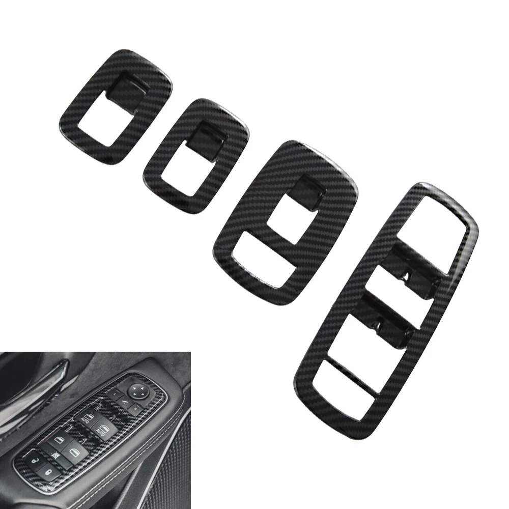 4pcs ABS Carbon Pattern Window Lift Switch Button Trim Panel Cover For Dodge Ram 1500 Off-Road 2019-2023 Car Accessories
4pcs ABS Carbon Pattern Window Lift Switch Button Trim Panel Cover For Dodge Ram 1500 Off-Road 2019-2023 Car Accessories