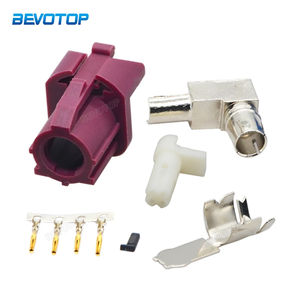 1Pcs Car Vihicle Fakra HSD LVDS 4 Pin Connector Code D Type 90 Degree Female Jack Crimp for Dacar 535 4 Core Coaxial Cable
1Pcs Car Vihicle Fakra HSD LVDS 4 Pin Connector Code D Type 90 Degree Female Jack Crimp for Dacar 535 4 Core Coaxial Cable