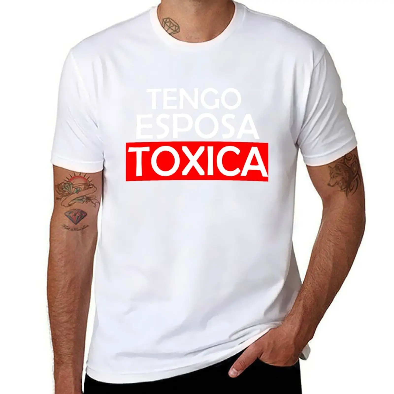 Tengo Esposa Toxica T-Shirt cotton tshirt 100% man graphic t shirt T-Shirt
Tengo Esposa Toxica T-Shirt cotton tshirt 100% man graphic t shirt T-Shirt