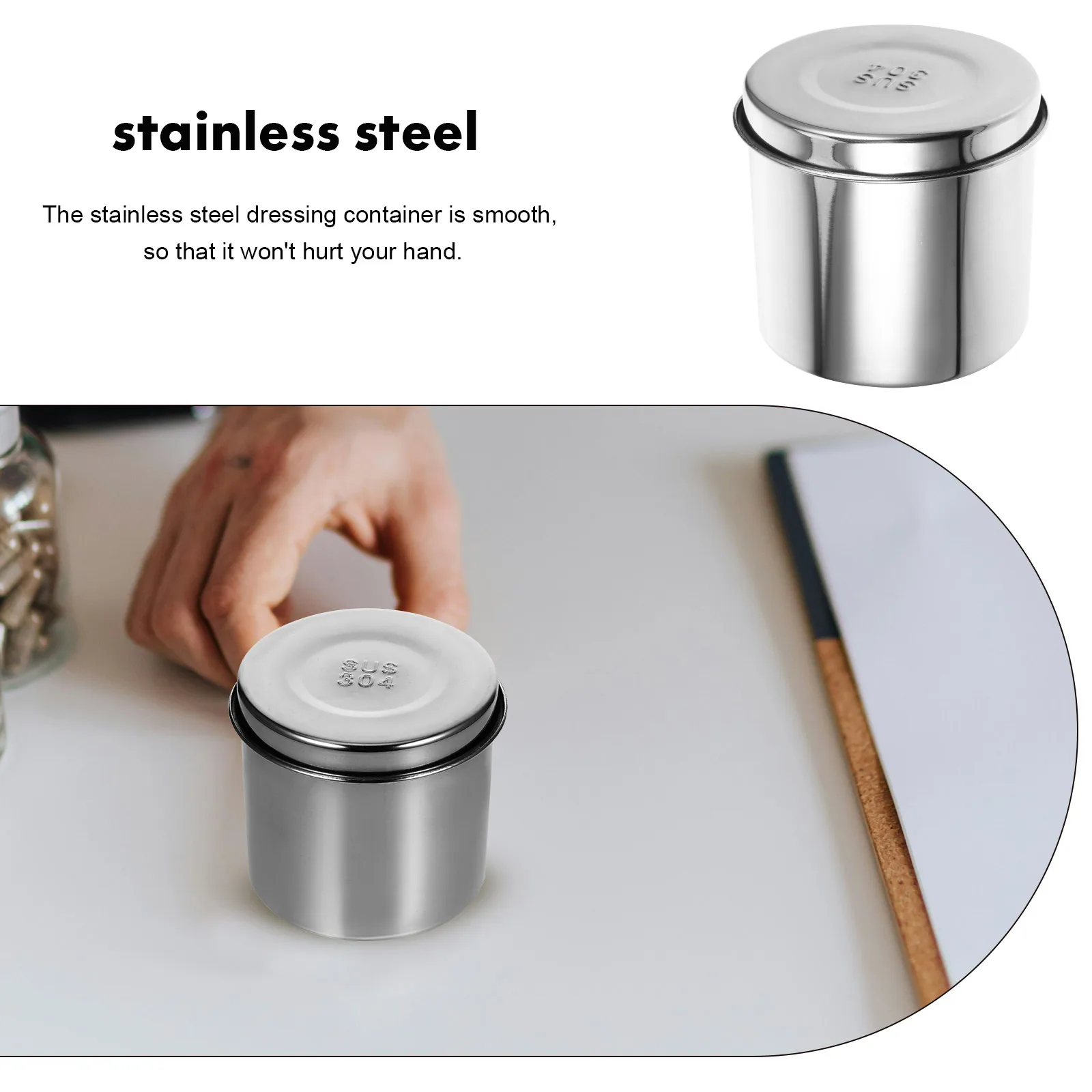 2pcs Stainless Steel Ointment With Lid Metal Container Sterilization Holder Corrosion Resistant Storage Jar For Gauze Cotton
2pcs Stainless Steel Ointment With Lid Metal Container Sterilization Holder Corrosion Resistant Storage Jar For Gauze Cotton