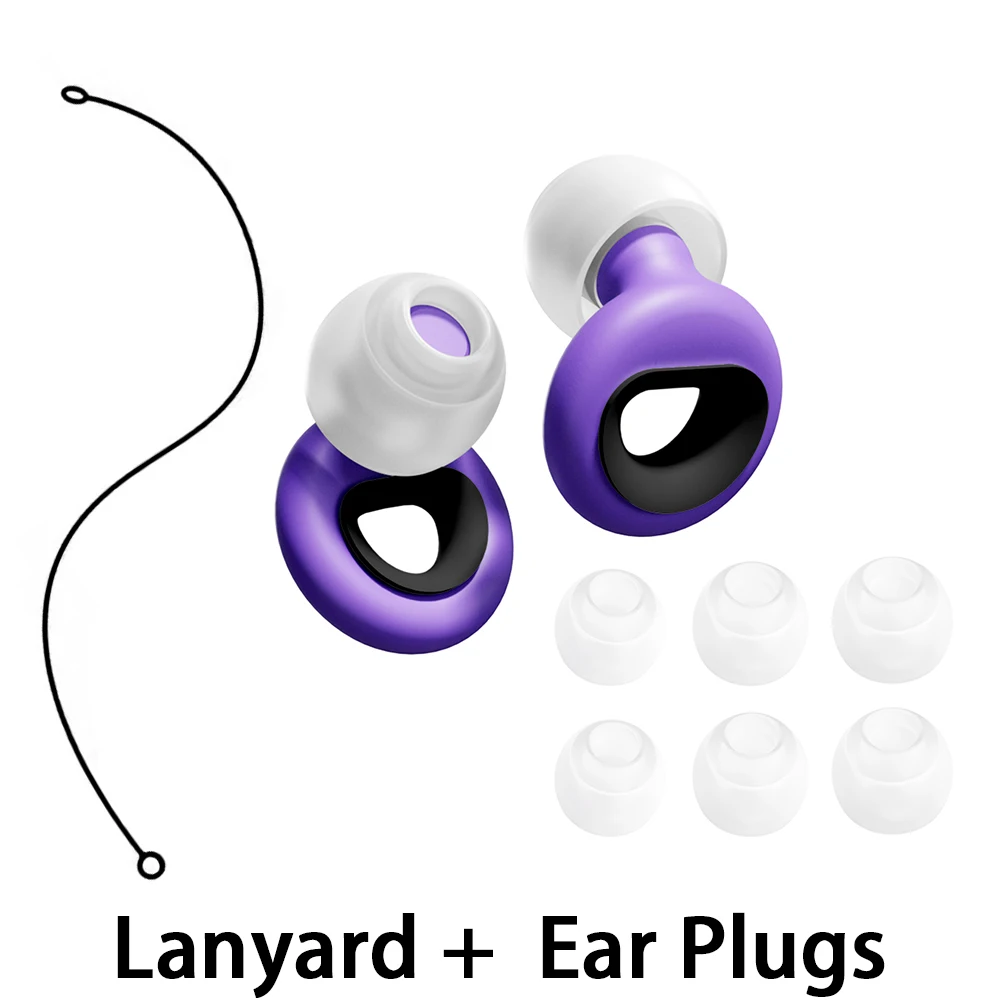 Comfort Sleeping Silicone Ear Plugs With Silicone Lanyard Reusable Noise Reduction Earbuds For Insomnia Quiet Study Environment
Comfort Sleeping Silicone Ear Plugs With Silicone Lanyard Reusable Noise Reduction Earbuds For Insomnia Quiet Study Environment