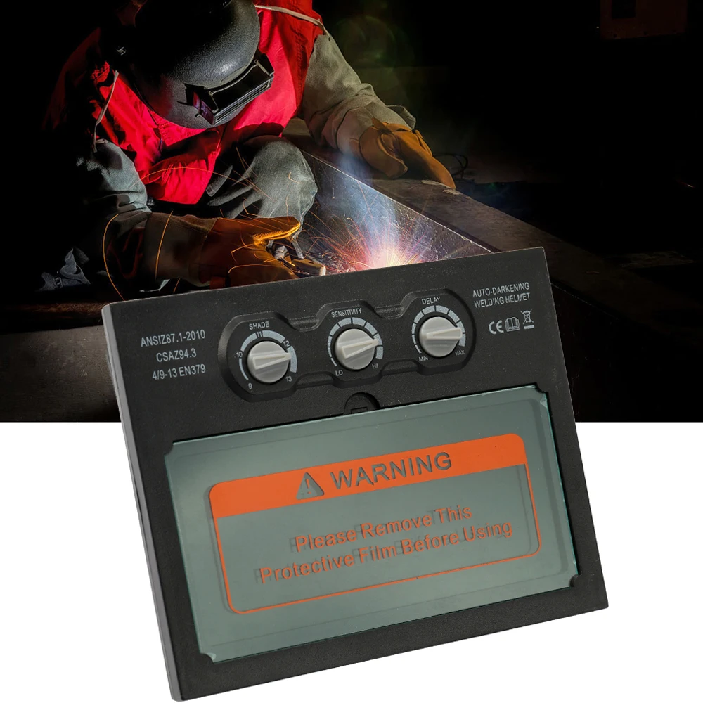 Welder Cap Lens Filter Automatic Shade Mask Goggles Lens for TIG MIG MAG MMA Soldering Cap with Adjustable Sensitivity Delay
Welder Cap Lens Filter Automatic Shade Mask Goggles Lens for TIG MIG MAG MMA Soldering Cap with Adjustable Sensitivity Delay