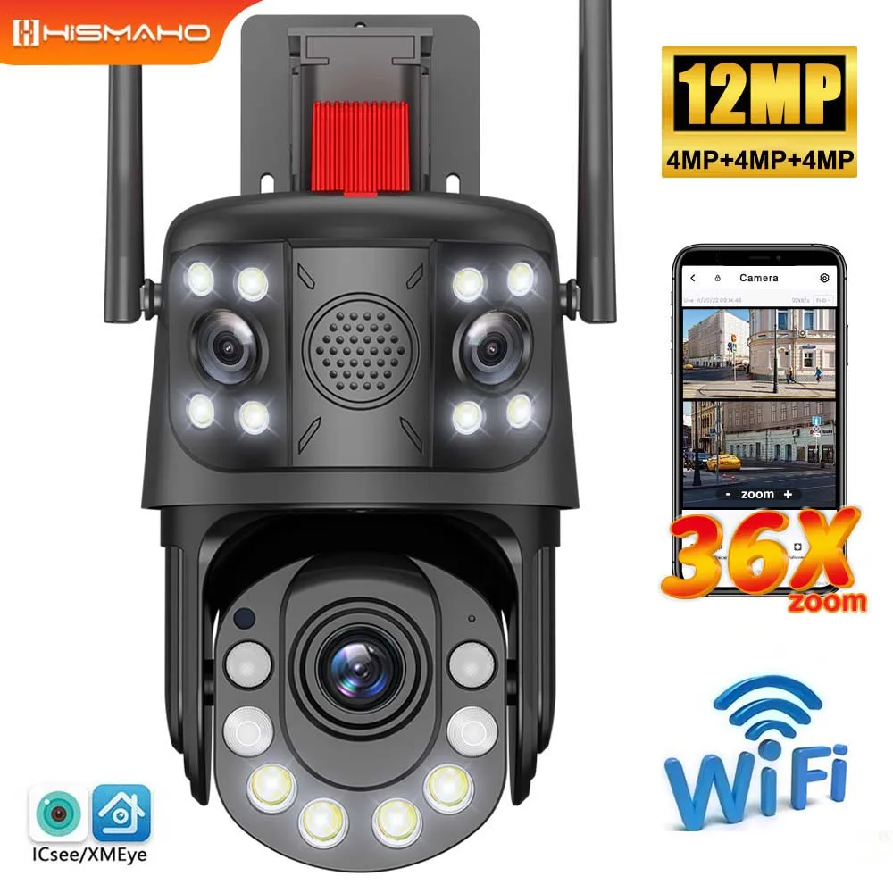 IP-камера ICsee, три объектива, три экрана, 36-кратный зум, Wi-Fi, наружная защита, видеонаблюдение, 120 м, ИК-ночное видение
IP-камера ICsee, три объектива, три экрана, 36-кратный зум, Wi-Fi, наружная защита, видеонаблюдение, 120 м, ИК-ночное видение