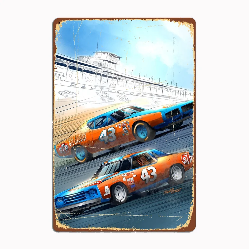 Richard Petty Sports Car Metal Sign Poster Garage Room Decor Automobile Club Custom Tin Vintage Home Decor
Richard Petty Sports Car Metal Sign Poster Garage Room Decor Automobile Club Custom Tin Vintage Home Decor