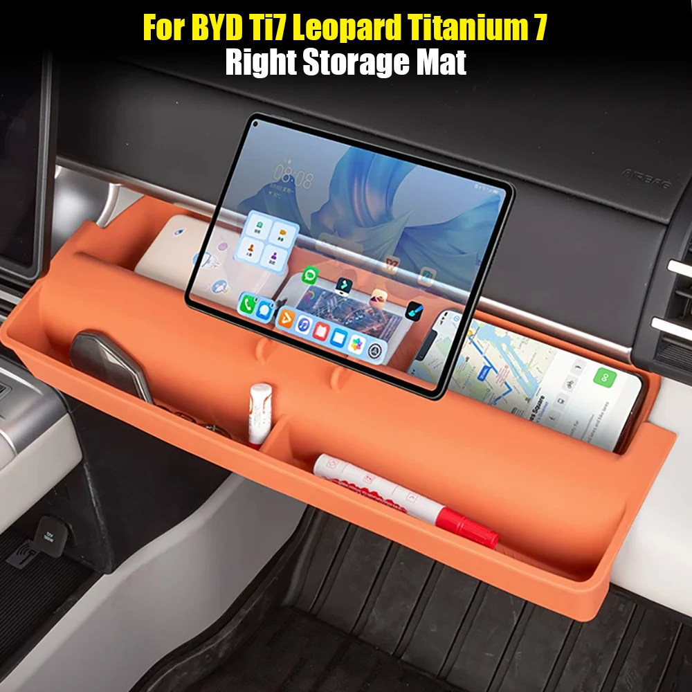 For BYD Ti7 Leopard Titanium 7 Car Central Control Co-pilot Storage Box Anti-slip Pad Mat Trim Panel Car Interior Accessories
For BYD Ti7 Leopard Titanium 7 Car Central Control Co-pilot Storage Box Anti-slip Pad Mat Trim Panel Car Interior Accessories