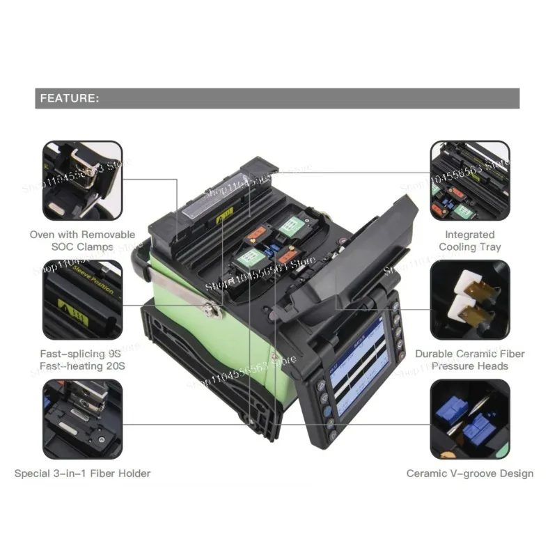 V-Groove Core Alignment Fusion Splicer - GX39 Multi-Language for FTTx & Single Fiber Splicing
V-Groove Core Alignment Fusion Splicer - GX39 Multi-Language for FTTx & Single Fiber Splicing