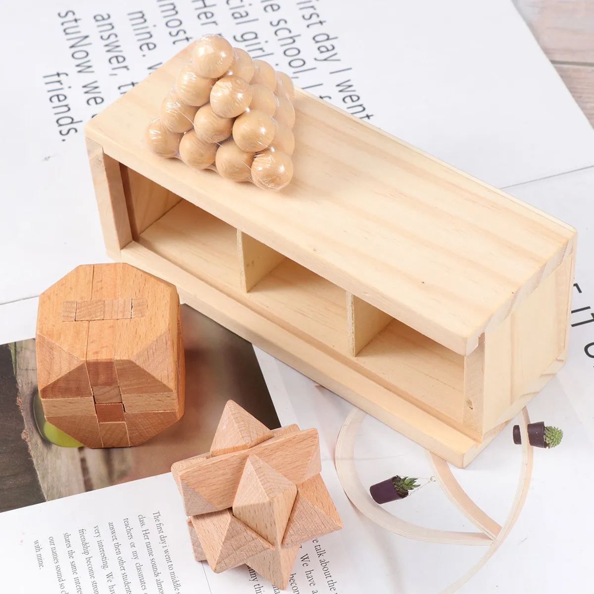 1Set Wooden Intelligence Puzzle Creative Educational Brain Teaser Playing Jupiter Pyramid Tetrakaidecahedron Adult Relaxing Game
1Set Wooden Intelligence Puzzle Creative Educational Brain Teaser Playing Jupiter Pyramid Tetrakaidecahedron Adult Relaxing Game