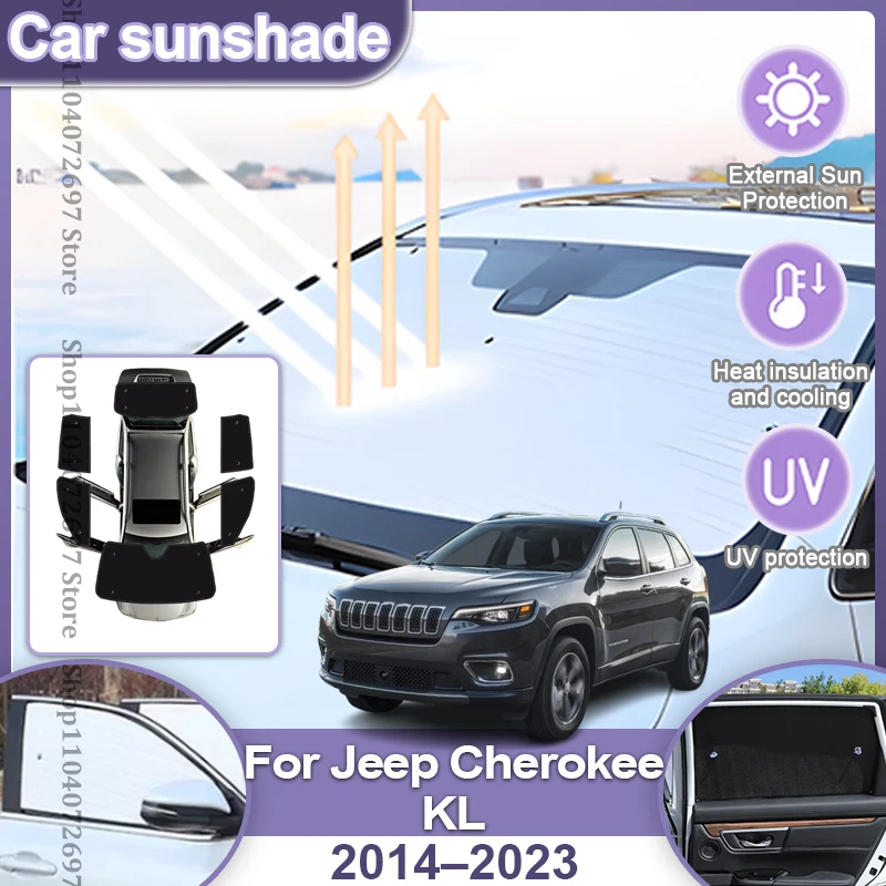 For Jeep Cherokee KL 2014-2023 2020 2022Full Coverages Sunshades Anti-UV Pad Sun Visor Side Window Windshields Cover Accessories
For Jeep Cherokee KL 2014-2023 2020 2022Full Coverages Sunshades Anti-UV Pad Sun Visor Side Window Windshields Cover Accessories