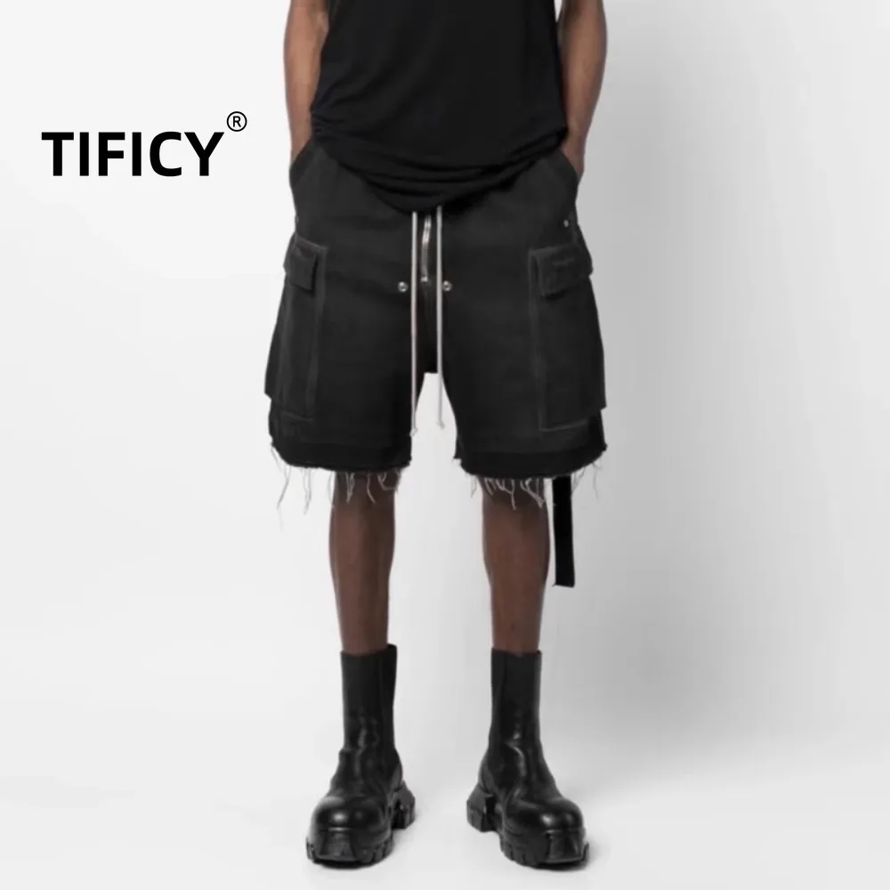 High Street RO Style Distressed Denim Shorts Men's Multiple Pockets Ribbon Splicing Workwear Five Quarter Pants Streetwear
High Street RO Style Distressed Denim Shorts Men's Multiple Pockets Ribbon Splicing Workwear Five Quarter Pants Streetwear