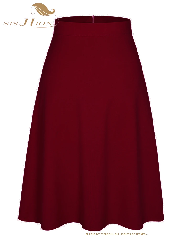 SISHION 2025 High Waist Women Summer Midi Skirt SS0031 Candy Color A Line College Party Casual Wine Red Skirts
SISHION 2025 High Waist Women Summer Midi Skirt SS0031 Candy Color A Line College Party Casual Wine Red Skirts