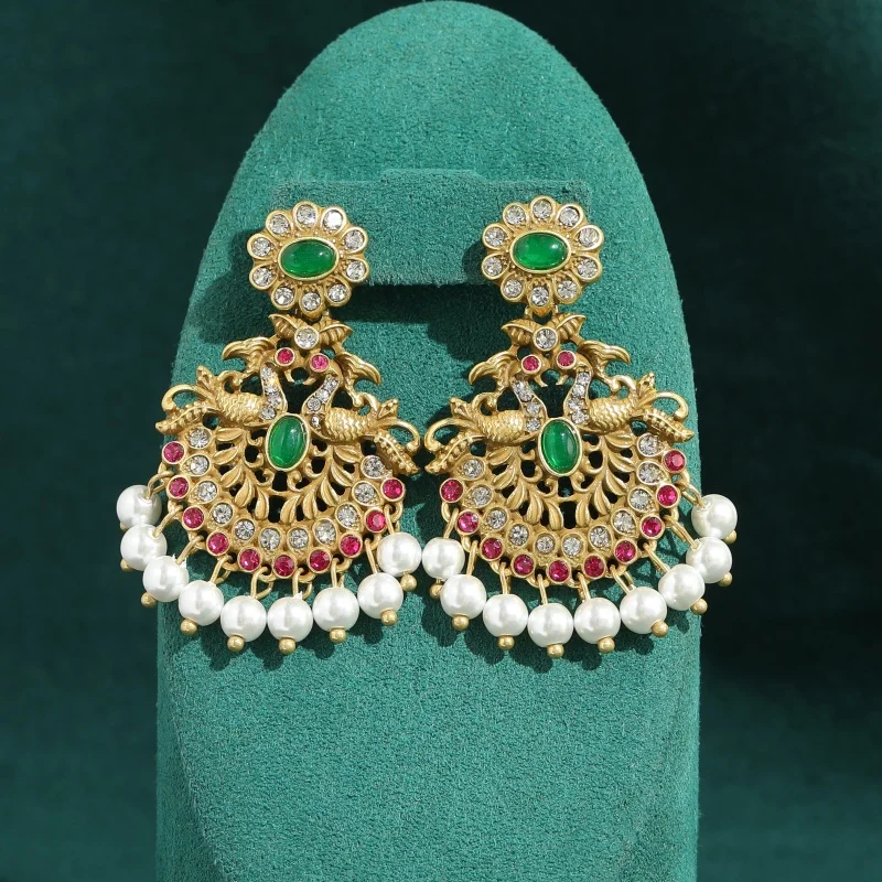 Vintage Emerald Pearl Tassel Earrings Gold Color Luxury Brand High Quality Trendy Art Deco Jewelry Gift Trending 2026 For Women
Vintage Emerald Pearl Tassel Earrings Gold Color Luxury Brand High Quality Trendy Art Deco Jewelry Gift Trending 2026 For Women