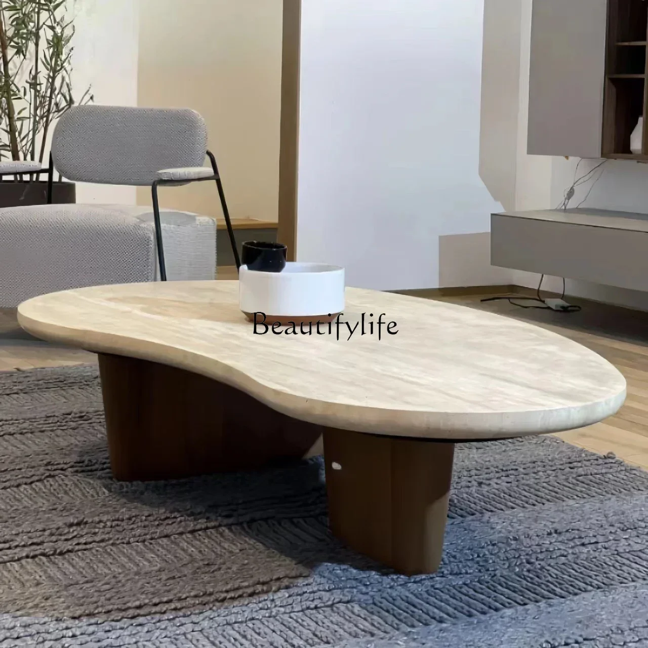 Italian minimalist inspired shape natural marble surface design light luxury living room modern simple coffee table
Italian minimalist inspired shape natural marble surface design light luxury living room modern simple coffee table