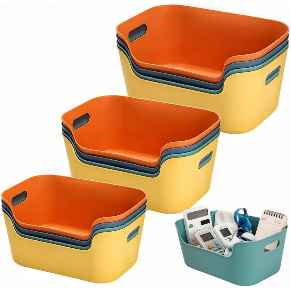 Multi-Size Colorful Plastic Storage Baskets with Handles, Ideal for Classroom, Home Pantry, and Office Organization
Multi-Size Colorful Plastic Storage Baskets with Handles, Ideal for Classroom, Home Pantry, and Office Organization