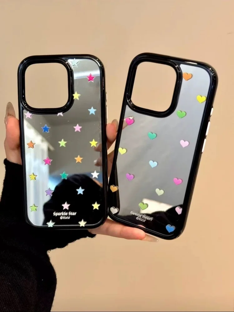 Mirror Colored Heart Star Suitable For Iphone 16 15 Pro Max Phone Case 14 New Model
Mirror Colored Heart Star Suitable For Iphone 16 15 Pro Max Phone Case 14 New Model